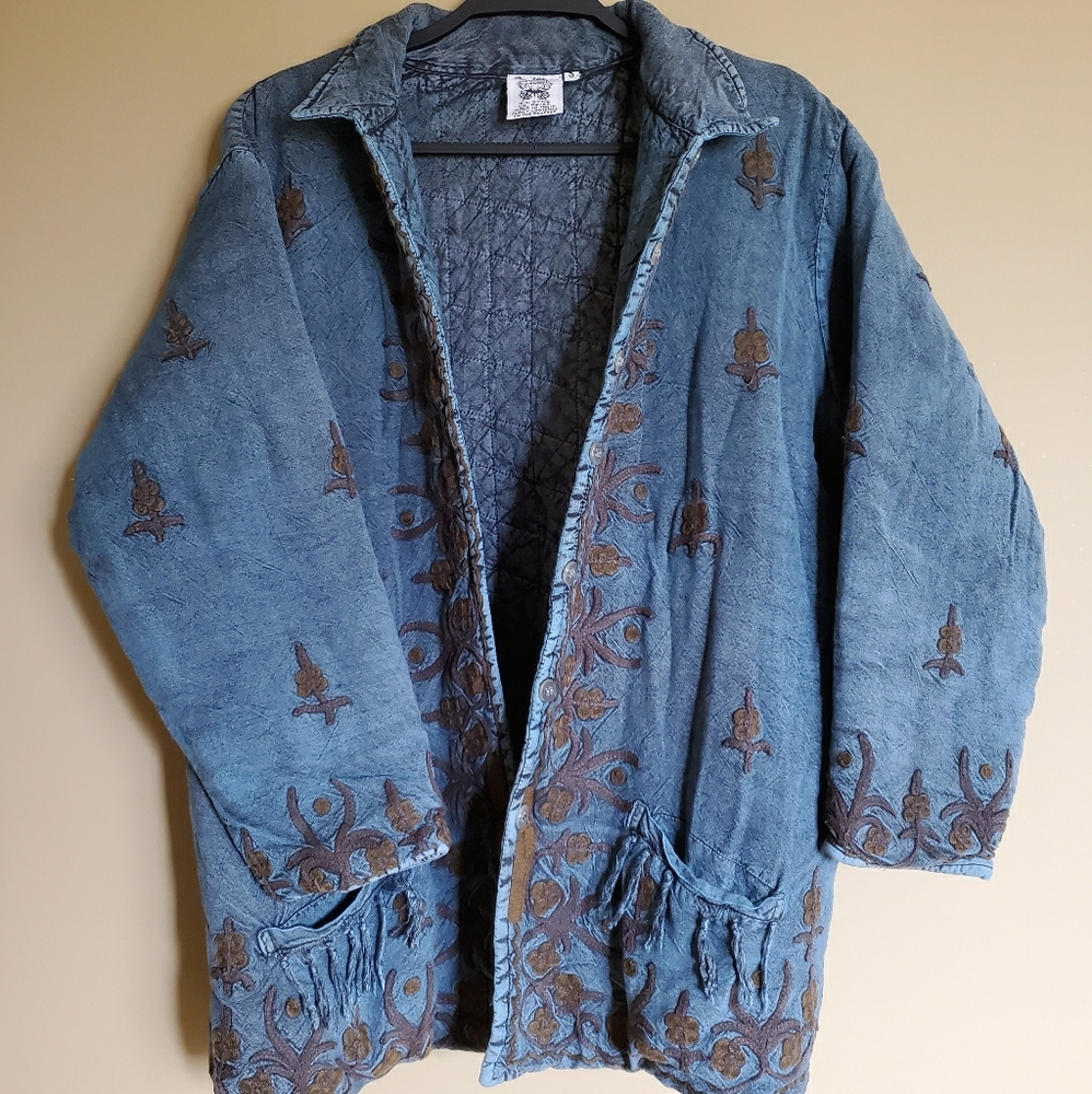 Embroidered Quilted Jacket